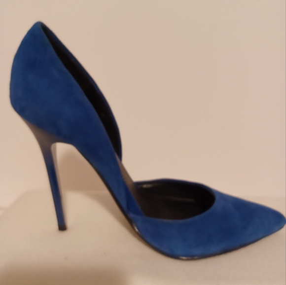 STEVE MADDEN Women's Blue Faux Suede High Heel Pumps. Size 6.5M - Picture 2 of 11